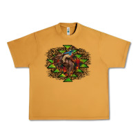 Western Christmas Rodeo Distressed Urban Heavy Tee | Teevron