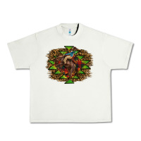 Pistachio Western Christmas Rodeo Distressed Urban Heavy Tee - RanaPortraitStore