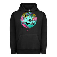 Pigment Black life is better at the beach Urban Hoodie - JahusDesignShop