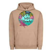 Pigment Burro life is better at the beach Urban Hoodie - JahusDesignShop