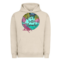 Pigment French Oak life is better at the beach Urban Hoodie - JahusDesignShop