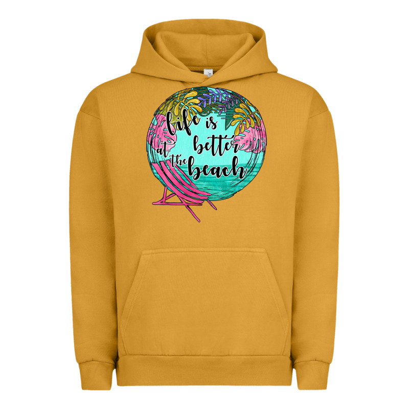 Life Is Better At The Beach Urban Hoodie by JahusDesignShop | Teevron