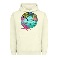 Pigment Pistachio life is better at the beach Urban Hoodie - JahusDesignShop