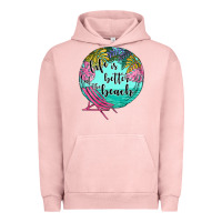 Pigment Salmon life is better at the beach Urban Hoodie - JahusDesignShop