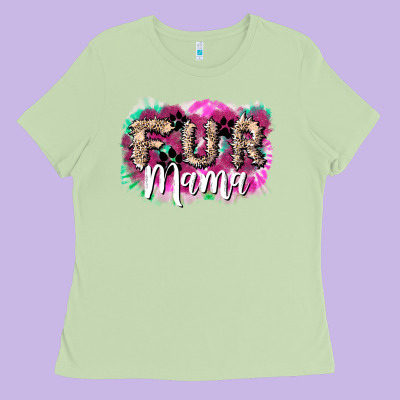 Fur Mama Mother's Day Ladies Tee Designed By Howdyjamesfarm