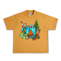 Peanut Butter Camping Coffee Urban Heavy Tee - FaDigitalArtStudio