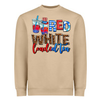 Mushroom Red white loaded tea Heavyweight Sweatshirt - AdoDesignShop