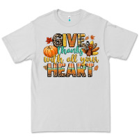 Dove Grey give thanks with all your heart Premium Tee - CowGirlArtShop