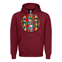 Burgundy dominican republic coasters Zipper Hoodie - AdoDesignShop