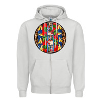 Dove Grey dominican republic coasters Zipper Hoodie - AdoDesignShop