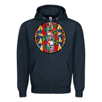 Navy dominican republic coasters Zipper Hoodie - AdoDesignShop