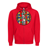 Red dominican republic coasters Zipper Hoodie - AdoDesignShop