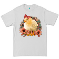 Dove Grey Chick With Flowers Feopard Premium Tee - Jasminsmagicworld