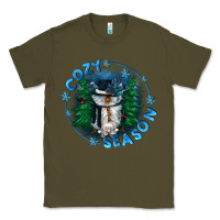 Army Green cozy season Classic Tee - CowGirlArtShop
