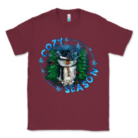 Burgundy cozy season Classic Tee - CowGirlArtShop