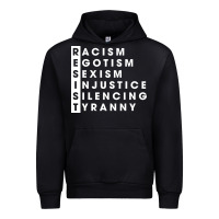 Black resist   political resistance Urban Hoodie - baoMotion