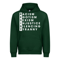 Forest Green resist   political resistance Urban Hoodie - baoMotion