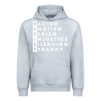 Heather Grey resist   political resistance Urban Hoodie - baoMotion