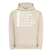 Pigment French Oak resist   political resistance Urban Hoodie - baoMotion