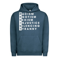 Pigment Midnight Navy resist   political resistance Urban Hoodie - baoMotion