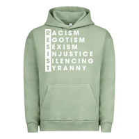 Pigment Oil Green resist   political resistance Urban Hoodie - baoMotion