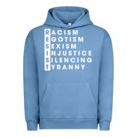 Pigment Pebble Blue resist   political resistance Urban Hoodie - baoMotion