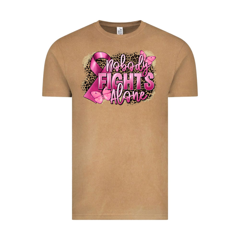 Nobody Fights Alone Cancer Vintage Tee by FaDigitalArtStudio | Teevron