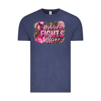 Vintage Denim Nobody fights alone Cancer Vintage Tee - FaDigitalArtStudio