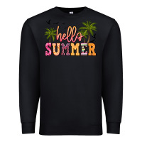 Black hello summer Premium Sweatshirt - JahusDesignShop