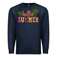 Navy hello summer Premium Sweatshirt - JahusDesignShop