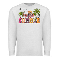 Oatmeal Heather hello summer Premium Sweatshirt - JahusDesignShop
