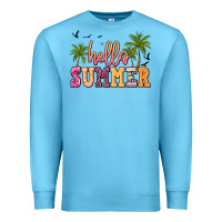 Ocean Blue hello summer Premium Sweatshirt - JahusDesignShop