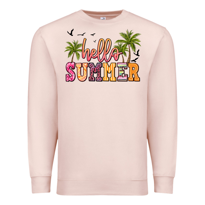 Hello Summer Premium Sweatshirt by JahusDesignShop | Teevron
