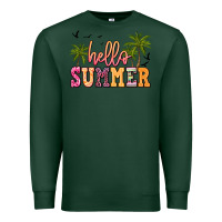Sports Green hello summer Premium Sweatshirt - JahusDesignShop