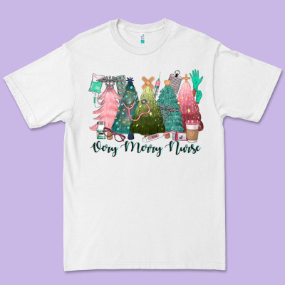 Verry Merry Nurse Premium Tee Designed By Cowgirlartshop