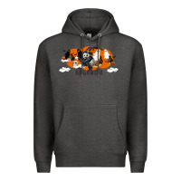Charcoal Heather Hallowen Panda Premium Hoodie - LillyAllenDesigns