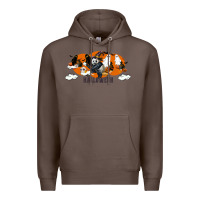 Coffee Hallowen Panda Premium Hoodie - LillyAllenDesigns