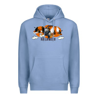 Colony Blue Hallowen Panda Premium Hoodie - LillyAllenDesigns
