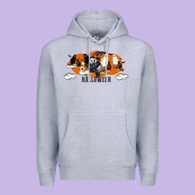 Hallowen Panda Premium Hoodie Designed By Lillyallendesigns