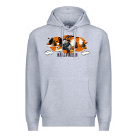 Heather Grey Hallowen Panda Premium Hoodie - LillyAllenDesigns