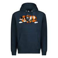 Navy Hallowen Panda Premium Hoodie - LillyAllenDesigns