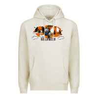 Oatmeal Heather Hallowen Panda Premium Hoodie - LillyAllenDesigns