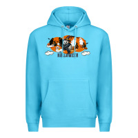 Ocean Blue Hallowen Panda Premium Hoodie - LillyAllenDesigns