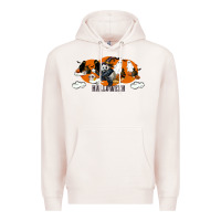 Pale Pink Hallowen Panda Premium Hoodie - LillyAllenDesigns