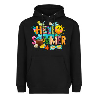 Black hello summer Heavyweight Hoodie - JahusDesignShop