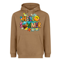 Toasted Coconut hello summer Heavyweight Hoodie - JahusDesignShop