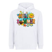 White hello summer Heavyweight Hoodie - JahusDesignShop
