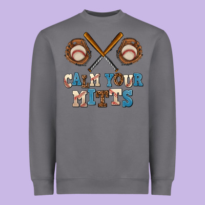 Calm Your Mitts Heavyweight Sweatshirt Designed By Adodesignshop