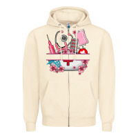 Sandshell custom name nurse hat and elements Zipper Hoodie - AdoDesignShop
