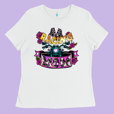 Racing Mom Mother's Day Ladies Tee Designed By Howdyjamesfarm